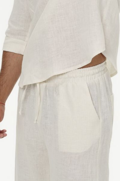 Men’s Linen Pants Elio - Vanilla Dune