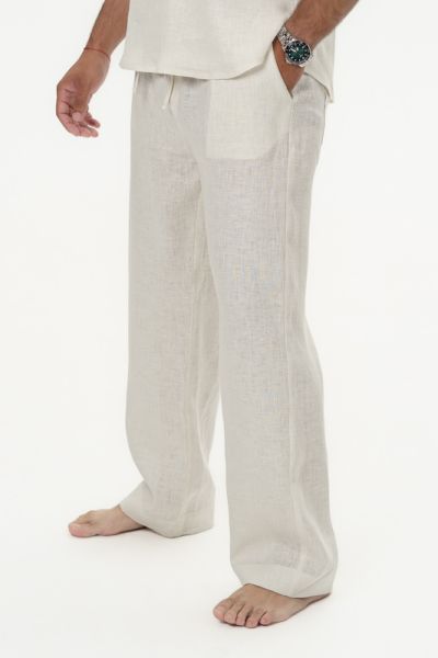 Men’s Linen Pants Elio - Vanilla Dune