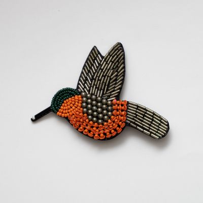 Beaded Brooch Colibri 