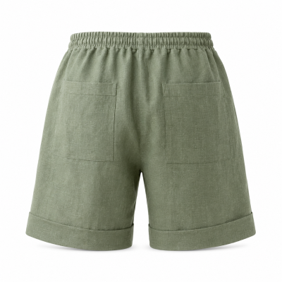 Deep Olive Men's Linen Shorts Costa – Duasol
