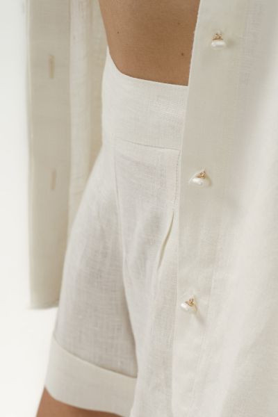 Women’s Linen Shirt Alma - Vanilla Dune